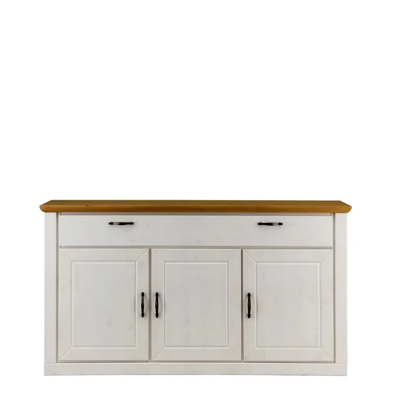 157x86x42 Sideboard in Weiß & Kiefer - Nuita Kracherpreis