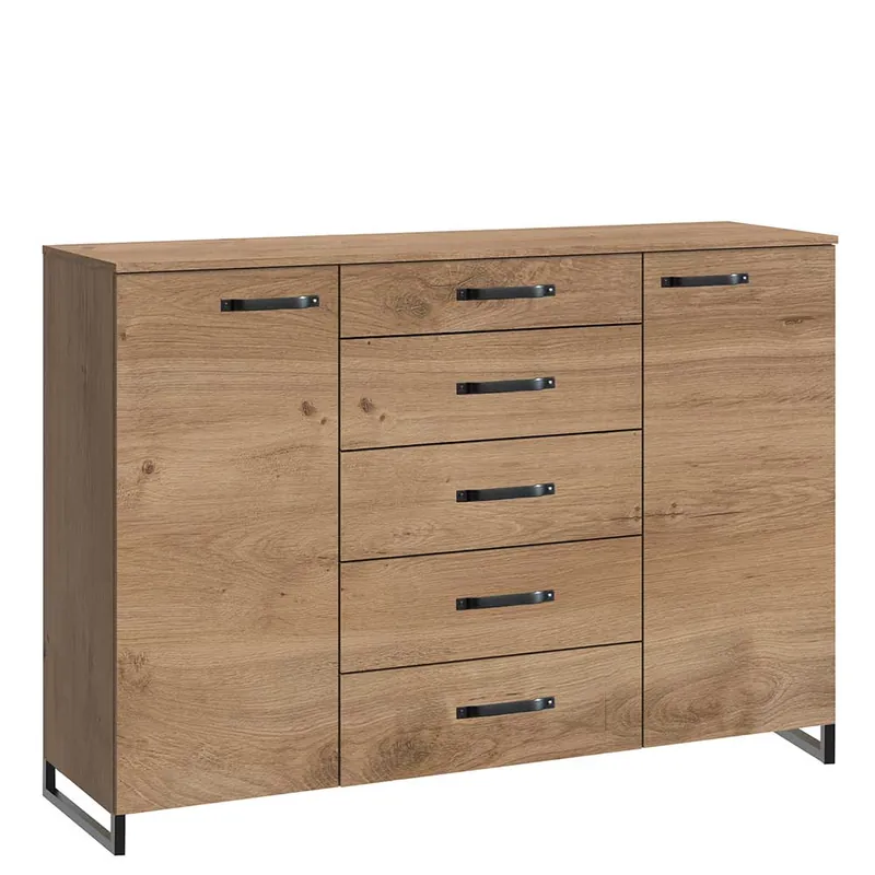 162x102x41 Sideboard mit 5 Schubladen & 2 Türen - Casai Neu