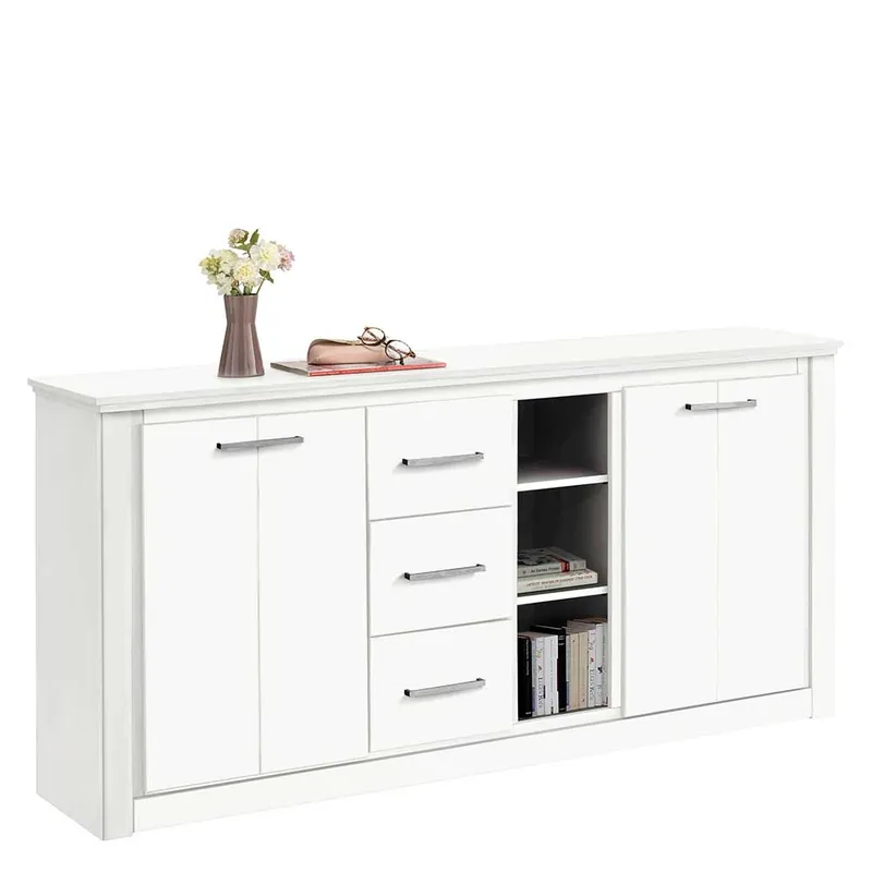 170x82x35 Weißes Sideboard auf Sockel - Enzetra Top-Preis