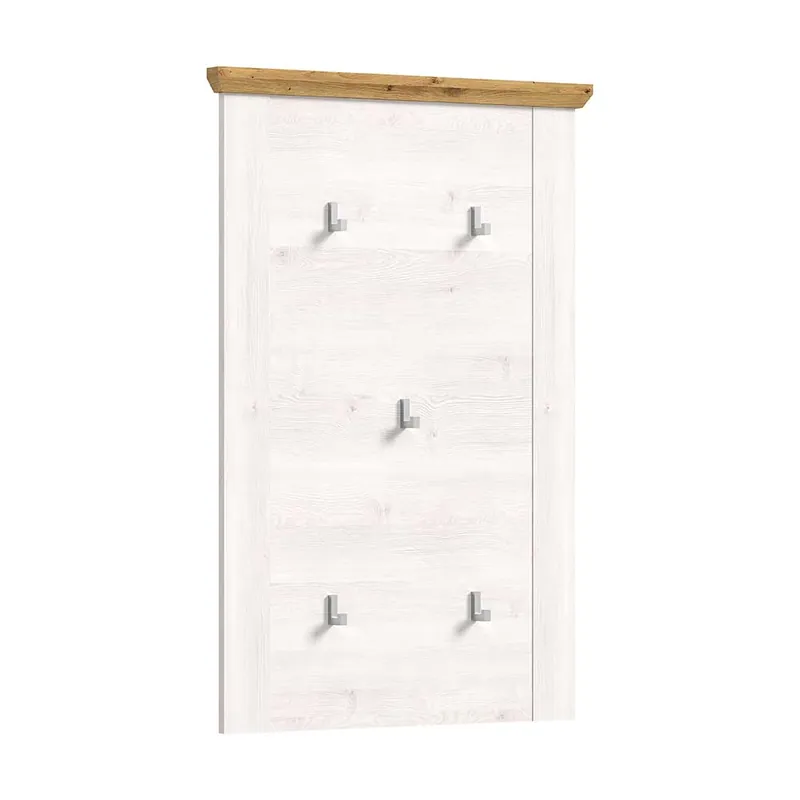 Wochenendangebot Landhaus Garderobenpaneel in Holzoptik Lärche Weiß - Tocella