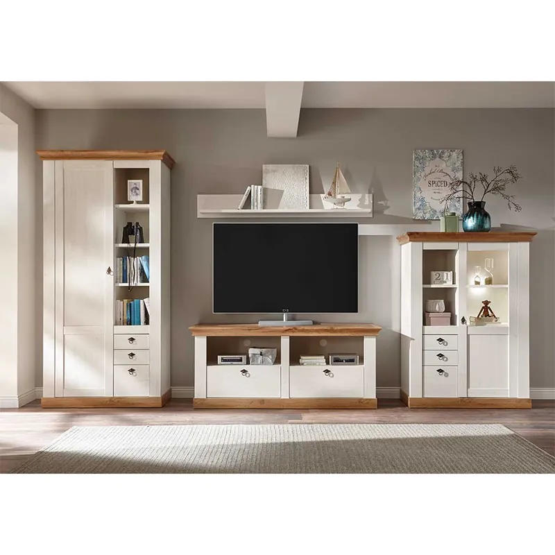 Zweifarbiges Landhausmöbel Set - Diatara I (vierteilig) Ausverkauf