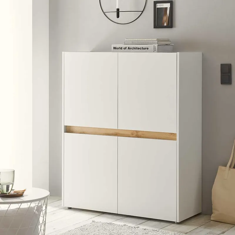 Wohnzimmerschrank Highboard 4-türig - Nonessia Sichere Zahlung