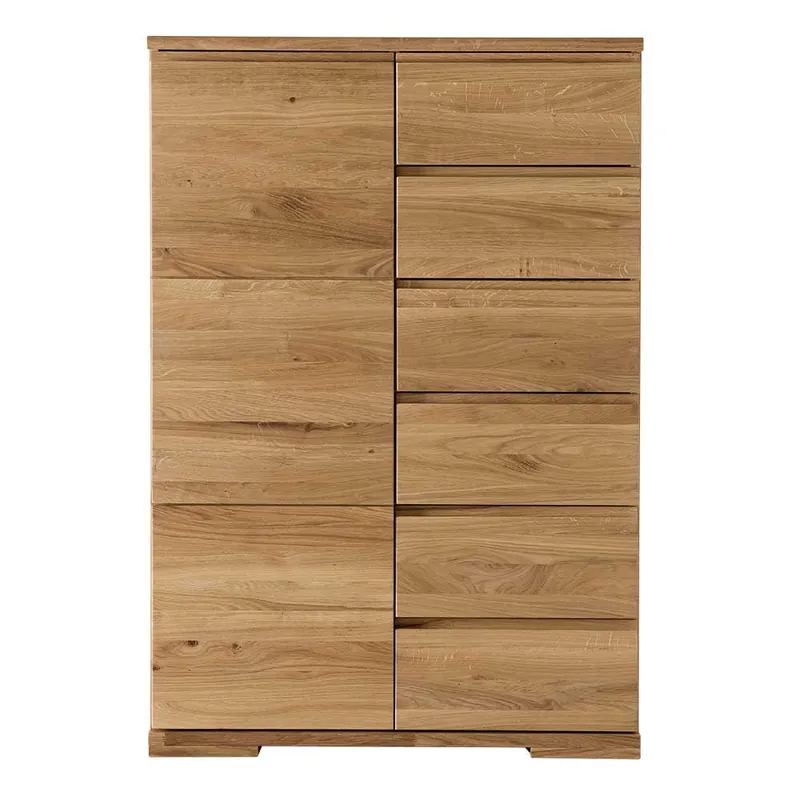 Wildeiche Hochkommode - 90 cm breit - Atluvia Kostenloser Rückversand