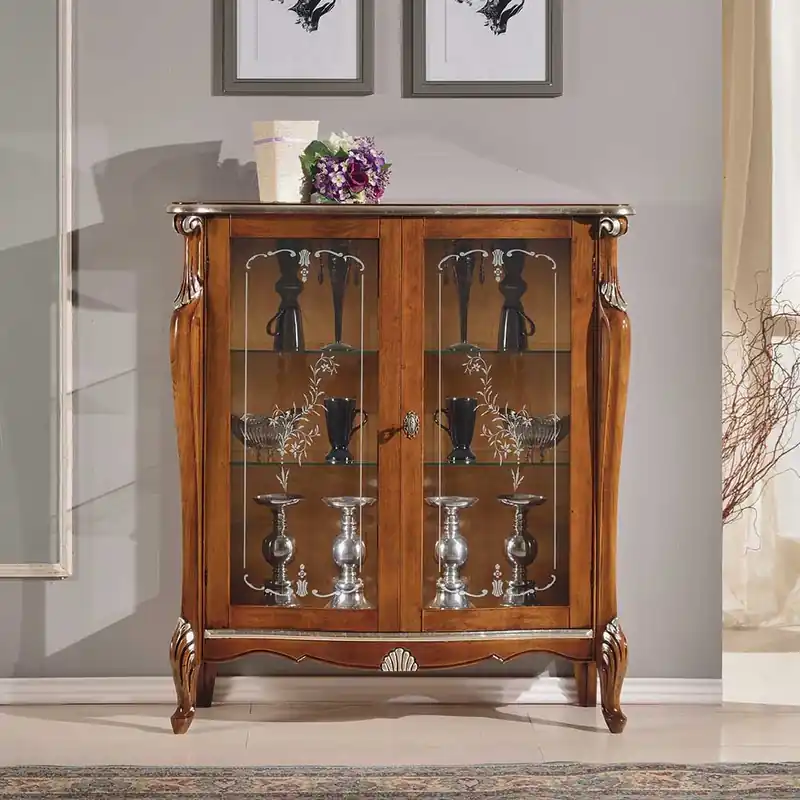 107x120x40 Vitrine im Italienischen Stil - Carlenna Billig