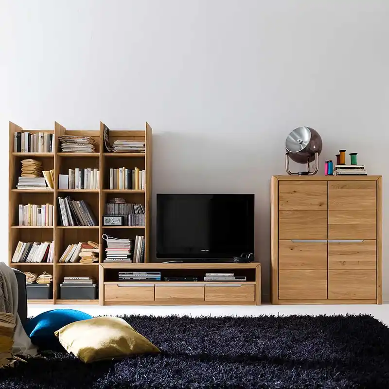 Wohnkombination Croconia aus Wildeiche Massivholz (dreiteilig) Super-Preis