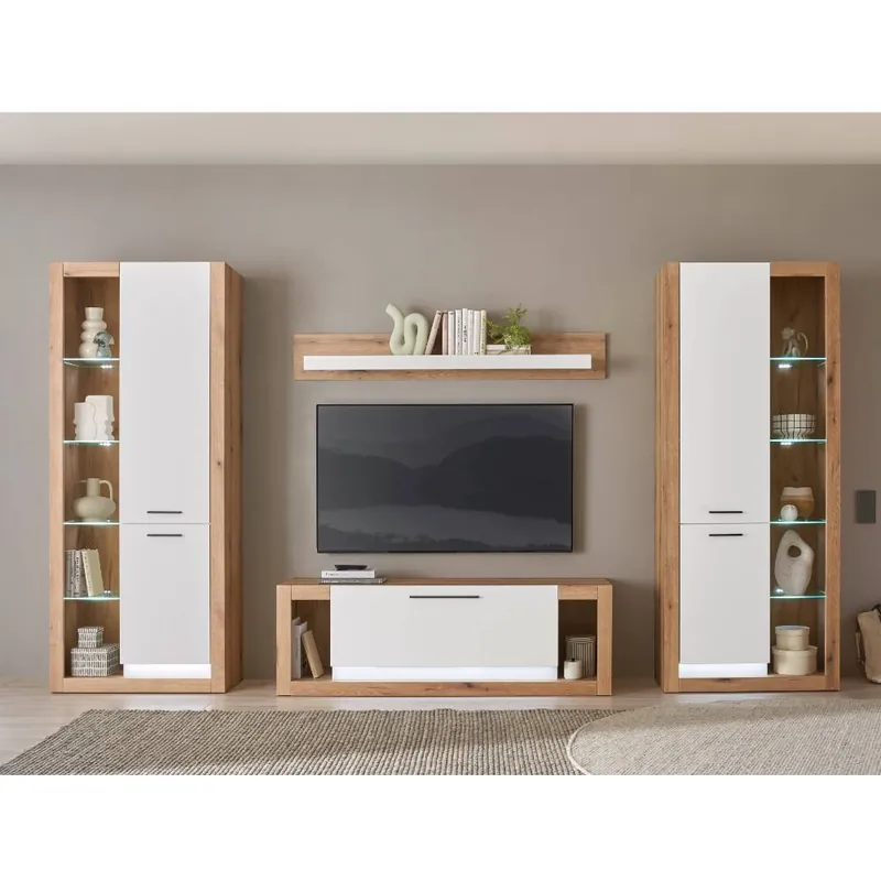 Wohnwand Kombination modern - Adejano (vierteilig) Solange Der Vorrat Reicht