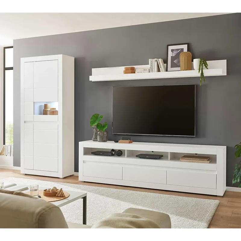 Wohnwand Set modern - Ilana (dreiteilig) Schnäppchen