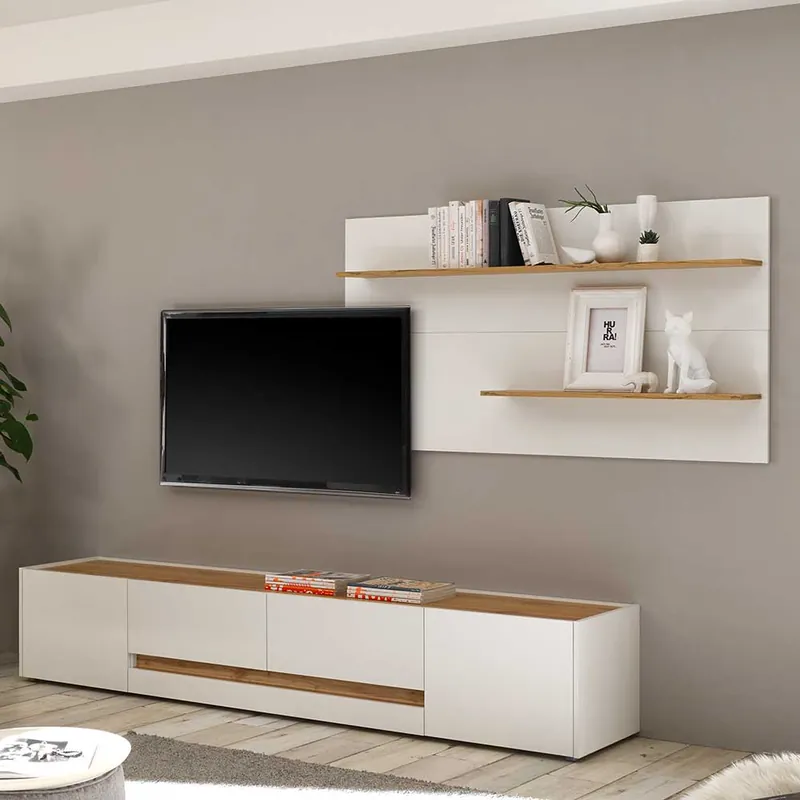 Wohnzimmer Wandregal & TV Board - Nonessia (zweiteilig) Neue Kollektion