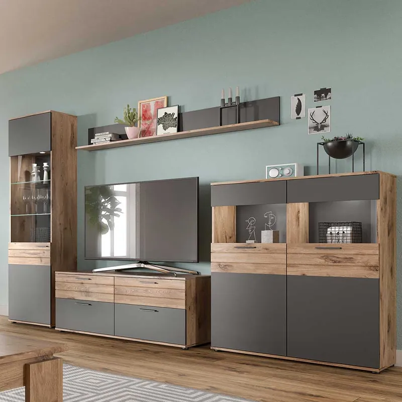 Wohnzimmerschränke & Regal - TV Wand - Lucios (vierteilig) Begrenztes Angebot