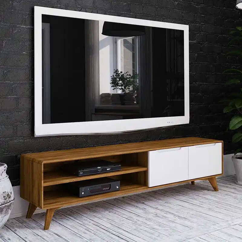 180x48x40 TV Möbel in Wildeiche & Weiß - Diesta Jetzt Kaufen