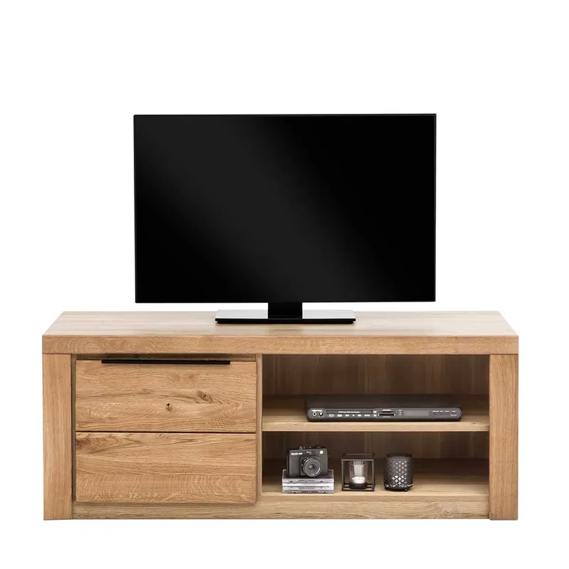 130 cm schmales TV Board mit Tür & 2 Fächern - Nelenia Sichere Zahlung