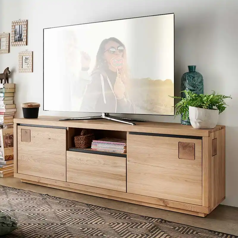 170x56x40 Fernsehboard aus Wildeiche Massivholz - Embleys Neu