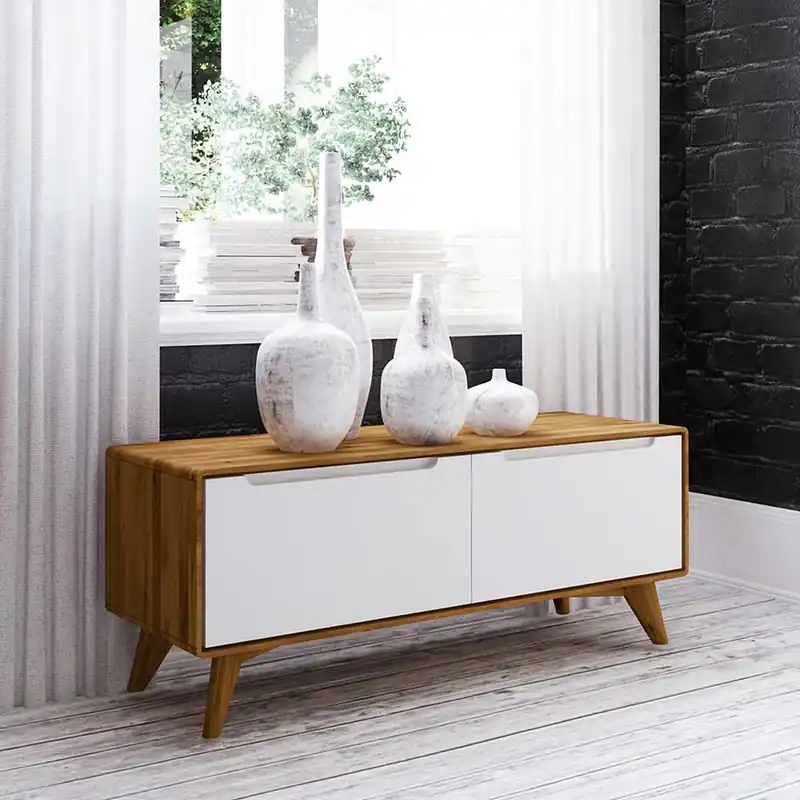 Zertifiziert 120x48x40 Kommode mit zwei Türen - Diesta III