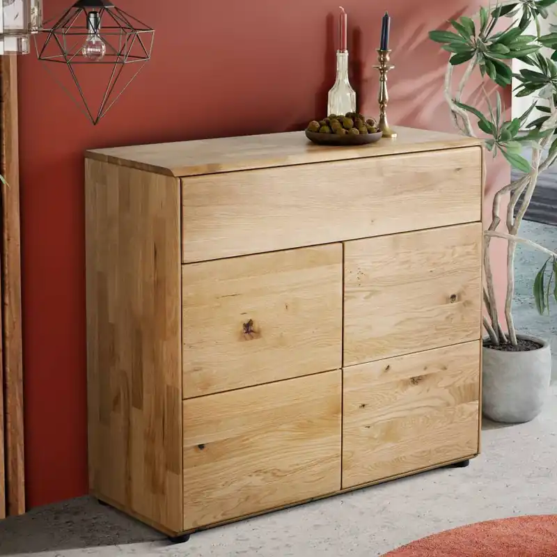 Wildeiche Kommode mit Schublade - Feanor Günstig