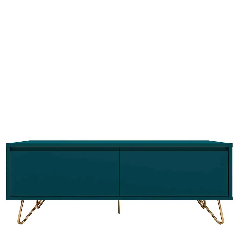 Wochenendangebot Lowboard in Petrol mit Schublade & Klappe - Junetega