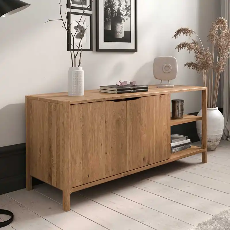 140 cm Kommode mit Türen und Fächern - Laida Top-Preis