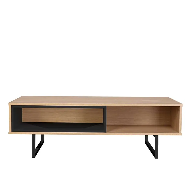 110x55x38 Offenes Lowboard Regal in Eiche - Brausca Nur Heute