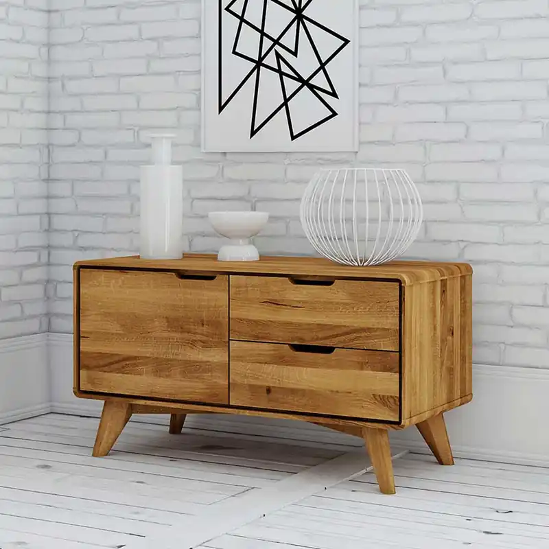 Wildeiche Kombi-Kommode 1-türig - Eavy Wochenendangebot