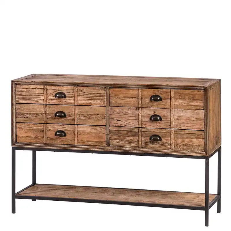 135x90x40 Vontage Tischkonsole mit sechs Schubladen - Uvolph Neu