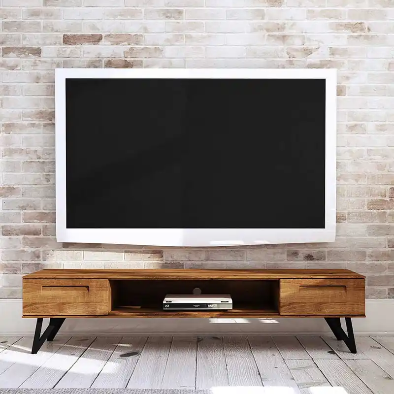 182x42x45 TV Unterschrank aus Wildeiche - Mandirov Must-Have