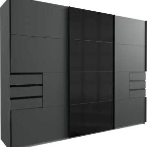 Preisreduziert Wimex Schwebetürenschrank »Saigon, Kleiderschrank mit Schiebetür« mit Glaselementen, 3 Türen, 270cm breit
