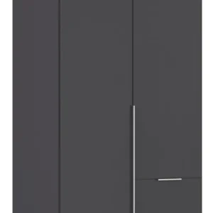 OTTO home Drehtürenschrank »Kleiderschrank Schrank Garderobe AGORDO mit Dekor- oder Hochglanzfront« in zwei Griff-Farben, Breiten 91-360 cm,mit Außenschubkästen, in 7 Breiten und 2 Höhen MADE IN GERMANY Preiswert