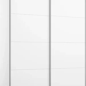 OTTO home Schwebetürenschrank »Kleiderschrank Schrank Garderobe Schlafzimmerschrank THANOS« 3 verschiedene Ausstattungen BASIC/CLASSIC/PREMIUM (inkl. SOFT-CLOSE),Optional mit Spiegel, Metall-Griffleisten alufarben MADE IN GERMANY Gratis Versand