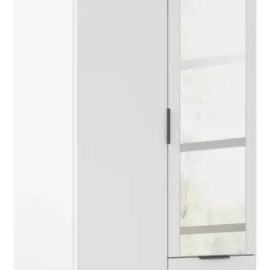 Markenprodukt rauch Kleiderschrank »Drehtürenschrank Schrank Garderobe Ankleide Schlafzimmer LAGOA« 3 verschiedene Ausstattungen BASIC/CLASSIC/PREMIUM (inkl. SOFT-CLOSE),geräumige Schubladen, 3 Breiten, optional mit Aufsatz MADE IN GERMANY