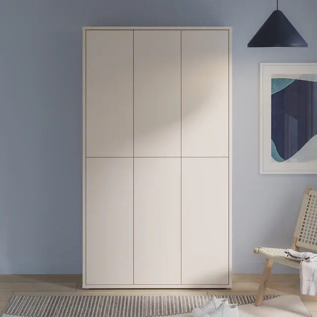 FORTE Schuhschrank »Alice Springs, Schuhschrank, B/H/T 109,2/191,9/34,9 cm, 36 Paar Schuhe« B/H/T 109,2/191,9/34,9 cm,Stauraumschrank, Mehrzweckschrank, (B/H 109cm x 192cm), mit 16 Böden Neue Ware