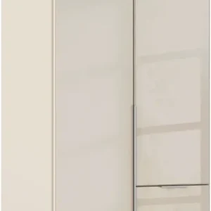 OTTO home Drehtürenschrank »Kleiderschrank Kleiderschränke Schrank Garderobe AGORDO mit Glasfront« in zwei Griff-Farben, Breiten 91-360 cm,mit Außenschubkästen, in 7 Breiten und 2 Höhen MADE IN GERMANY Echt