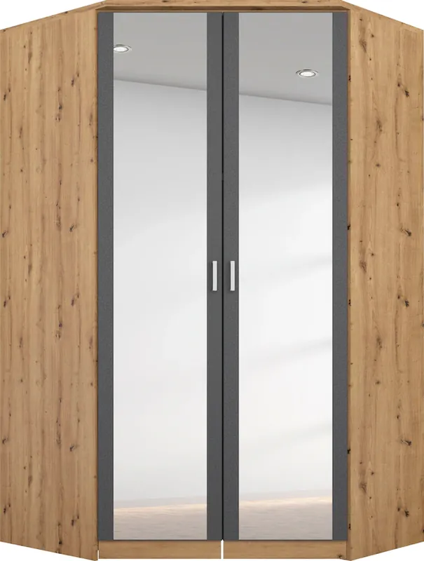 Markenprodukt rauch Eckkleiderschrank »Bremen« mit 8 Einlegeböden