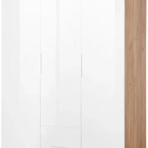 OTTO home Kleiderschrank »Lund Schlafzimmerschrank Bestseller im skandinavischem Design« Garderobenschrank mit Premium Innenausstattung, Breite 120cm Super-Preis