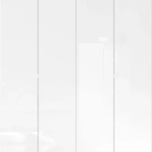 OTTO home Schuhschrank »SMILE Breite 124 cm, Höhe 184 cm, Schuhregal mit 7 Ebenen, 14 Fächer« Schuhkommode in Weiss Hochglanz Lack, 2 Metallgriffe Neue Ware