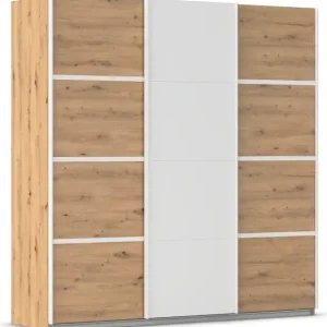 Abverkauf rauch Kleiderschrank »Schwebetürenschrank OTTO´s Choice Garderobe Schrank TOP ANGEBOT Avola« 3 verschiedene Ausstattungen BASIC/CLASSIC/PREMIUM (inkl. SOFT-CLOSE),mit eleganten Zierleisten in Chrom, Schwarz oder Weiß MADE IN GERMANY
