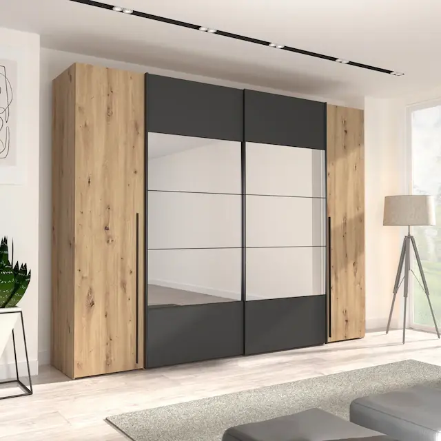 Preiswert FORTE Kleiderschrank »Rayong« B/H/T ca. 270,3x210x61,2 cm,