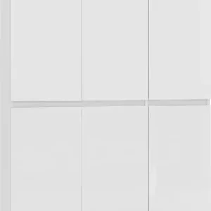 Home affaire Schuhschrank »MISTER Schuhkommode, Schuhmöbel, Schuhregal, Hochglanz lackiert« Breite 120 cm, Höhe 200 cm, 6 Türen, 24 Fächer, ca.58 paar Schuhe Neue Ware