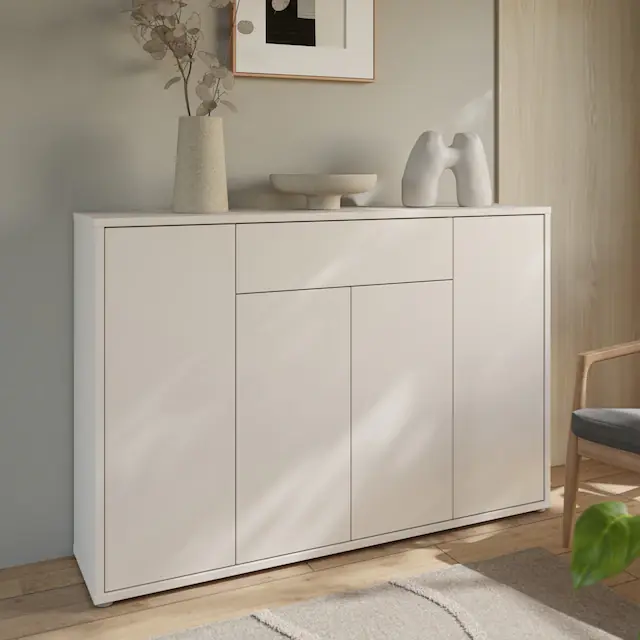 Jetzt Kaufen FORTE Schuhschrank »Alice Springs« B/H/T 143,9/99,1/34,9 cm Push to open, 28Paar Schuhe