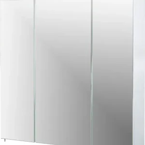 Highlight Schildmeyer Spiegelschrank »Dorina, mit höhenverstellbaren Glasböden made in Germany« Breite 70 cm, 3-türig, LED-Beleuchtung, Schalter-/Steckdosenbox