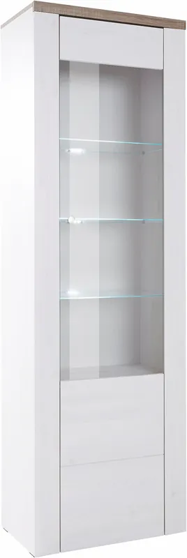 Sale OTTO home Vitrine »Larona, zeitlose Glasvitirne, Hochschrank Höhe 205,6 cm« Stauraumvitrine mit dekorativer Rahmenoptik,