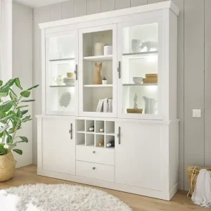 Kostenloser Versand Home affaire Buffet »RAVENNA« im romantischen Landhausstil, Griffe aus Metall, Höhe 207 cm