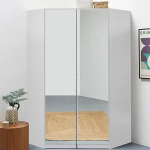 Jetzt Kaufen rauch Eckschrank »Kleiderschrank Schrank Garderobe Wäscheschrank VANDOR« voll ausgestattet, viel Stauraum, Spiegel vollflächig MADE IN GERMANY