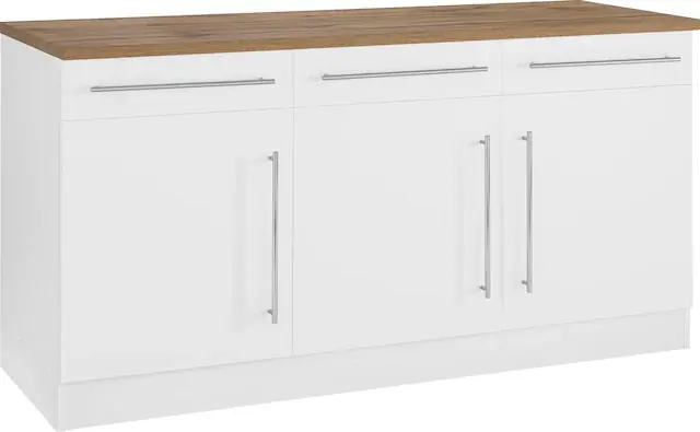 KOCHSTATION Unterschrank »KS-Samos« Breite 150 cm Kostenfreie Lieferung