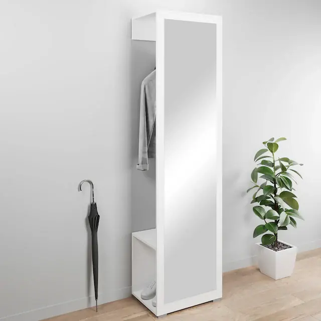 OTTO home Garderobenschrank »Paris« moderne Garderobenschrank 190cm, mit Kleiderstange und Frontspiegel Highlight