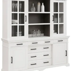 OTTO home Buffet »Anabel, mit Glastüren und Metallgriffen« aus massiver Kiefer, FSC®, mit Schiebetüren, Breite 186 cm Markenware