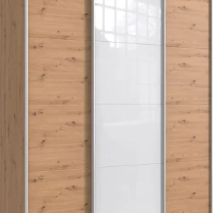 Wimex Schwebetürenschrank »Norderstedt« INKLUSIVE 2 Stoffboxen und 2 zusätzliche Einlegeböden, mit Glastür Zertifiziert