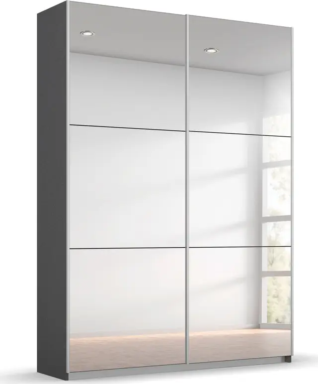 rauch Schwebetürenschrank »Kleiderschrank Schrank Garderobe REFLECT« inkl. praktischer Innenausstattung mit 2 Stoffboxen MADE IN GERMANY Wochenendangebot