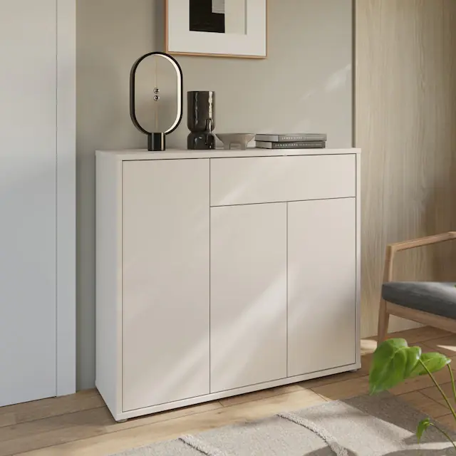 Bestseller FORTE Schuhschrank »Alice Springs« B/H/T 109,2/99,1/34,9 cm Push to open, 20 Paar Schuhe