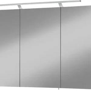 welltime Spiegelschrank »Torino made in Germany« Breite 100 cm, 3-türig, LED-Beleuchtung, Schalter-/Steckdosenbox Sale