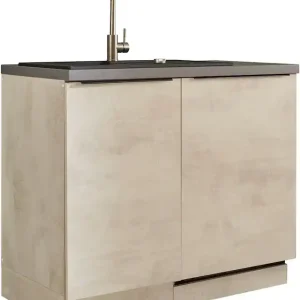 Günstig BASIC by Balculina Spülenschrank »Sanibel Spülenschrank , Küchenschrank BxHxT 110x94x60« 1 Stk. tlg. Breite 110cm, Melaminbeschichtung