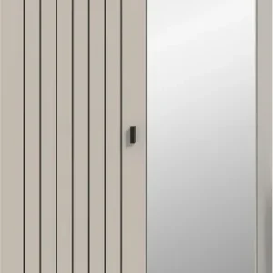 Home affaire Garderobenschrank »TATIO, Höhe 192 cm, Rillenoptik, Spiegeltür« 1 Stk. tlg. Garderobenschrank, Flurschrank, Dielenschrank Letzte Chance